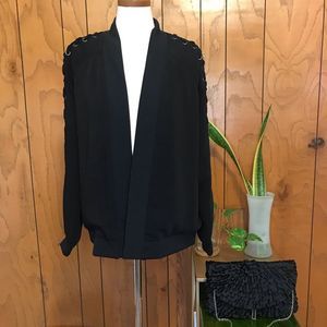 Sz M, Catherine Malandrino luxury bomber jacket